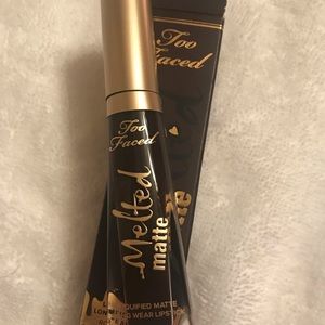 NIB Too Faced Melted Matte Lip Gloss: Evil Twin.